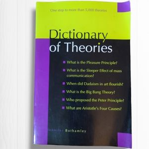 Dictionary of Theories by Jennifer Bothamley Paper Back Book